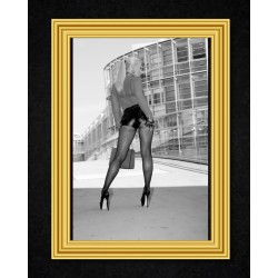 Poster black & white with Lady Vanessa Grmany´s Fetish Diva