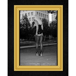 Poster black & white with Lady Vanessa Grmany´s Fetish Diva